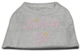 Birthday Girl Rhinestone Shirt Grey XS (8)