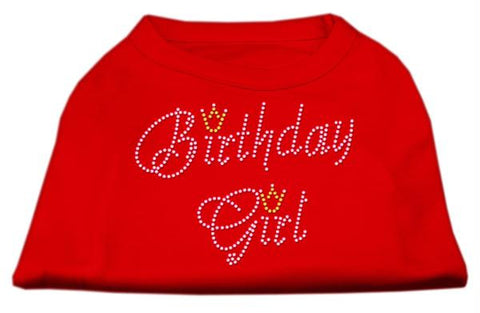 Birthday Girl Rhinestone Shirt Red XS (8)