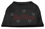 Be Mine Rhinestone Shirts Black M (12)