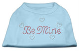 Be Mine Rhinestone Shirts Baby Blue XS (8)