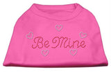 Be Mine Rhinestone Shirts Bright Pink XS (8)