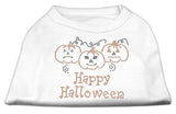 Happy Halloween Rhinestone Shirts White L (14)