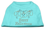 Happy Halloween Rhinestone Shirts Aqua XL (16)