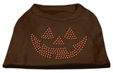 Jack O' Lantern Rhinestone Shirts Brown Sm (10)