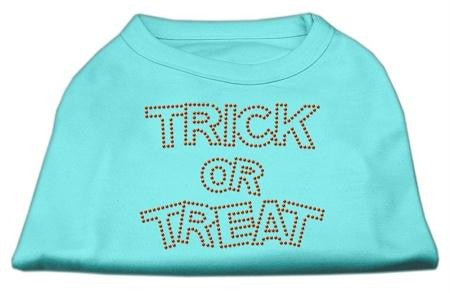 Trick or Treat Rhinestone Shirts Aqua XS (8)