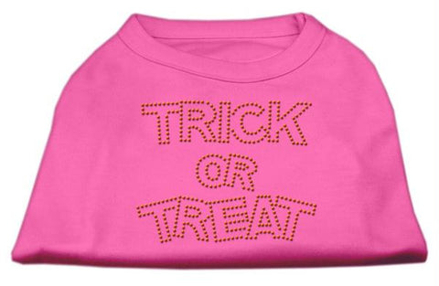 Trick or Treat Rhinestone Shirts Bright Pink XS (8)