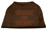 Trick or Treat Rhinestone Shirts Brown XS (8)