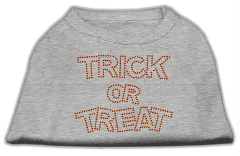 Trick or Treat Rhinestone Shirts Grey XXL (18)