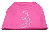 Rhinestone Boot Shirts Bright Pink L (14)