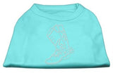 Rhinestone Boot Shirts Aqua M (12)