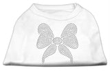 Rhinestone Bow Shirts White L (14)