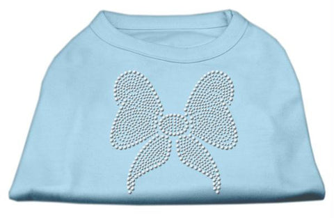 Rhinestone Bow Shirts Baby Blue XS (8)