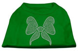 Rhinestone Bow Shirts Emerald Green XS (8)