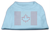 Canadian Flag Rhinestone Shirts Baby Blue XL (16)