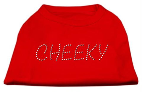 Cheeky Rhinestone Shirt Red XXXL(20)