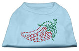 Rhinestone Chili Pepper Shirts Baby Blue L (14)