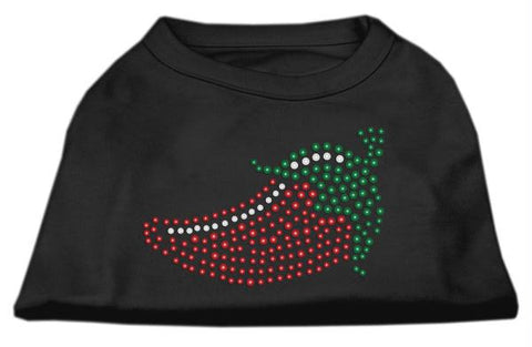 Rhinestone Chili Pepper Shirts Black M (12)