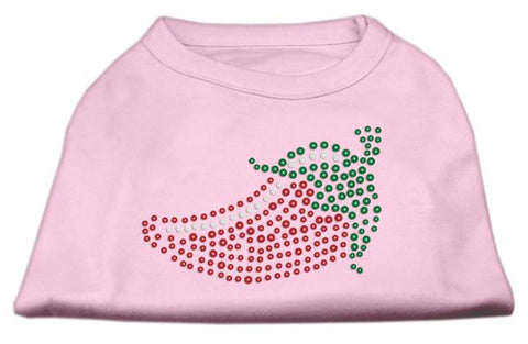 Rhinestone Chili Pepper Shirts Light Pink M (12)