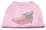 Rhinestone Chili Pepper Shirts Light Pink XS (8)