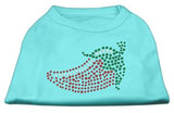 Rhinestone Chili Pepper Shirts Aqua XXXL(20)