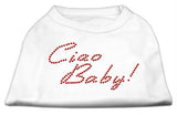 Ciao Baby Rhinestone Shirts White L (14)