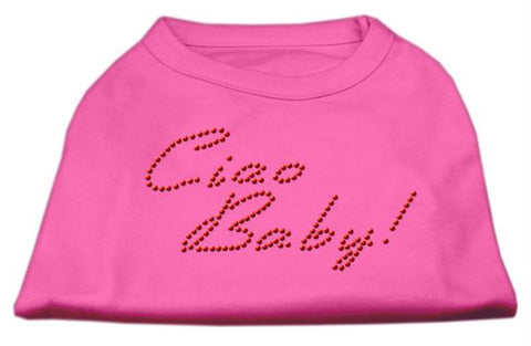 Ciao Baby Rhinestone Shirts Bright Pink XL (16)