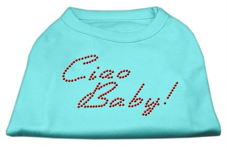 Ciao Baby Rhinestone Shirts Aqua XS (8)