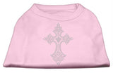 Rhinestone Cross Shirts Light Pink L (14)