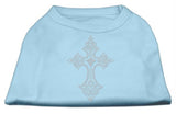 Rhinestone Cross Shirts Baby Blue XS (8)