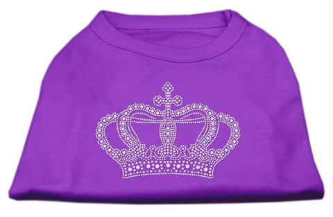 Rhinestone Crown Shirts Purple XS (8)