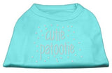 Cutie Patootie Rhinestone Shirts Aqua LG (14)