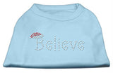 Believe Rhinestone Shirts Baby Blue XS (8)