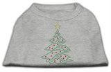 Christmas Tree Rhinestone Shirt Grey XL (16)