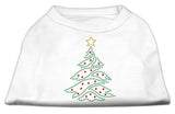 Christmas Tree Rhinestone Shirt White XS (8)