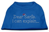 Dear Santa I Can Explain Rhinestone Shirts Blue Lg (14)