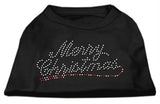 Merry Christmas Rhinestone Shirt Black XS (8)