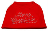 Merry Christmas Rhinestone Shirt Red XS (8)