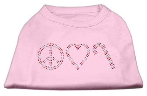 Peace, Love, and Candy Canes Shirts Light Pink L (14)