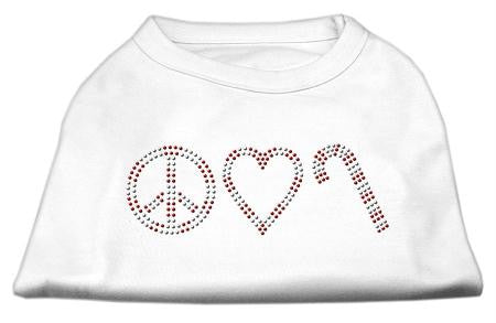 Peace, Love, and Candy Canes Shirts White M (12)