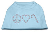 Peace, Love, and Candy Canes Shirts Baby Blue XS (8)