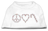 Peace, Love, and Candy Canes Shirts White XXXL(20)