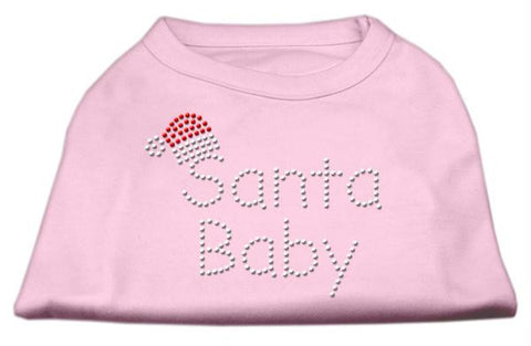 Santa Baby Rhinestone Shirts  Light Pink M (12)