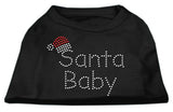 Santa Baby Rhinestone Shirts  Black S (10)