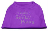 I Believe in Santa Paws Shirt Purple L (14)