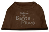 I Believe in Santa Paws Shirt Brown Med (12)