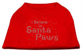 I Believe in Santa Paws Shirt Red M (12)