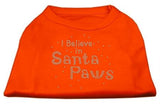 I Believe in Santa Paws Shirt Orange Sm (10)