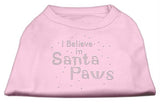 I Believe in Santa Paws Shirt Light Pink XS (8)