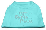 I Believe in Santa Paws Shirt Aqua XXL (18)