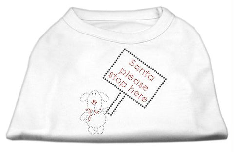 Santa Stop Here Shirts White MD (12)